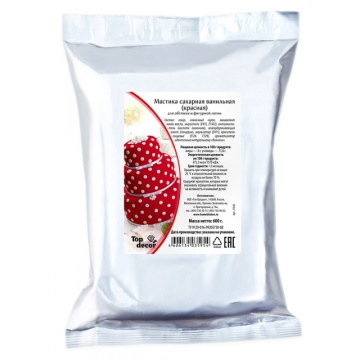 Мастика сахарная Топ-Декор 600г (Красный)