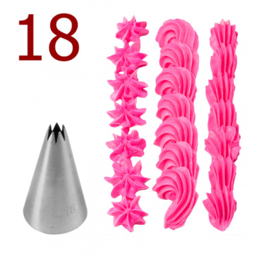 Насадка кондитерская №18 «Открытая звезда 7 лучей»