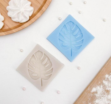Молд «Лист Тропический», силикон, 6,5×6,5 см,