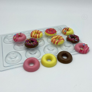 Кольцо Пончик МИНИ (11 ячеек), форма для шоколада пластиковая