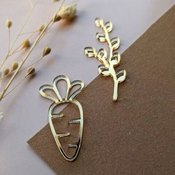 Пасхальный набор украшений «Морковь и верба» 2шт, золото