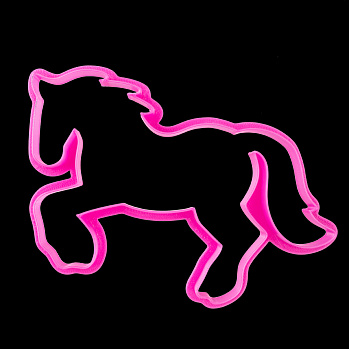 Вырубка для пряника "Лошадка бежит" пластик,12*8 см