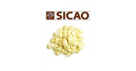 Sicao Жировая глазурь Легкоплавкие диски белая 100г