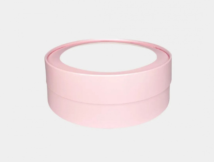 Коробка для зефира D16 Н7 розовая