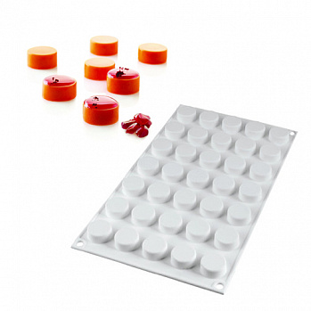 Форма силиконовая "MRound" Микро Круги, 35 ячеек 