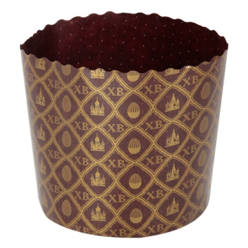 Форма бумажная ХВ коричневый 110*85 мм, Кулич 300-350гр, 10 шт