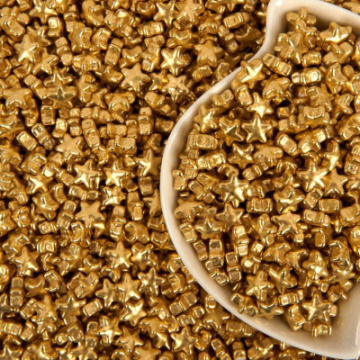 Посыпка кондитерская «Звезды маленькие» золото, 40 гр