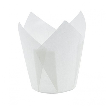 Форма бумажная тюльпан белый 50*80 мм шт, 20шт