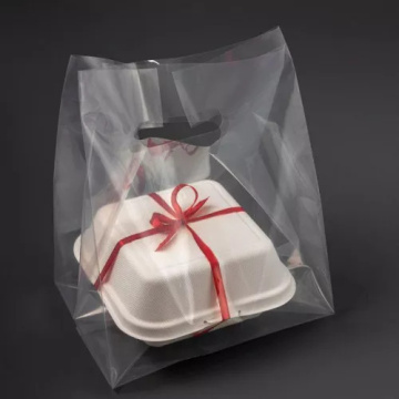 Пакет для бенто торта прозрачный с ручками 19*32см