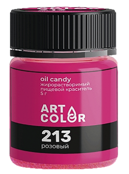 Краситель пищевой сухой жирорастворимый ART COLOR "OIL CANDY Розовый" 5 г
