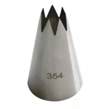 Насадка кондитерская №354 "Звезда открытая" 7лучей d=8*30 h=50мм
