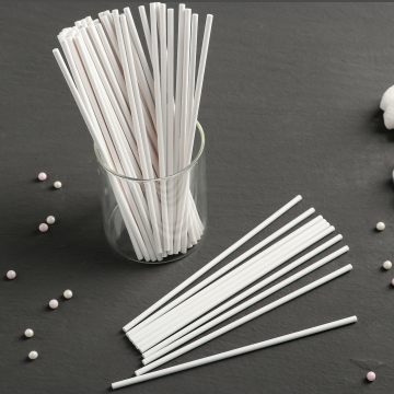 Палочки бумажные для леденцов и кейкпопсов (белые, 15 см, d - 3 мм) 50 шт